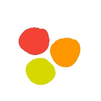 Apotheciën geel/oranje/rood