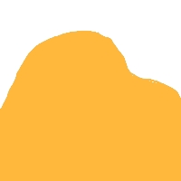 Korstmos geel/oranje/rood