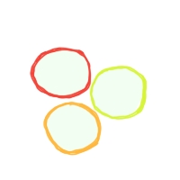 Rand geel/oranje/rood