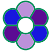 bloem blauw violet paars